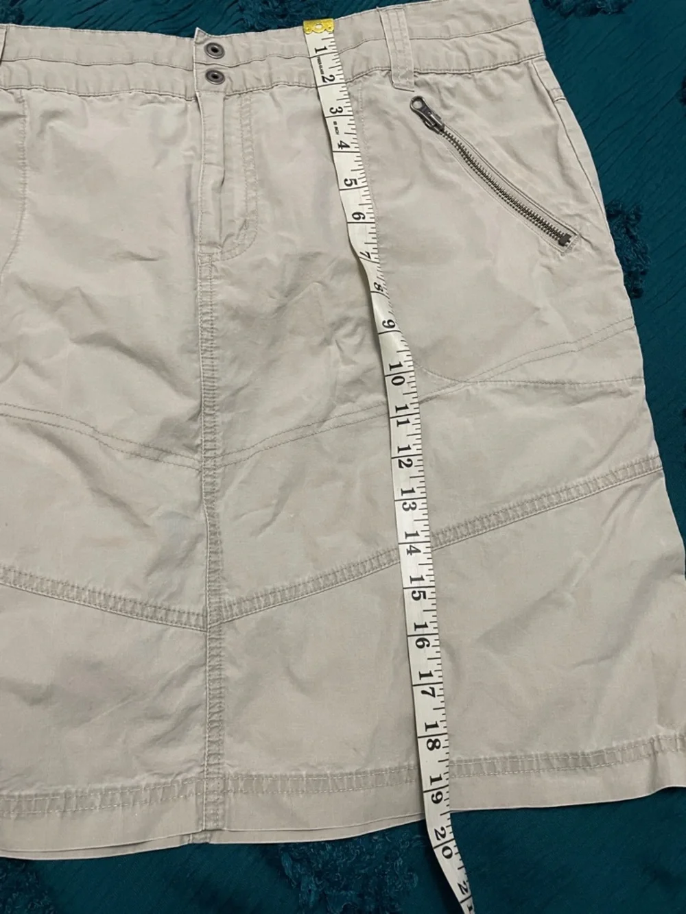 Columbia Light Gray A-Line Utility Skirt